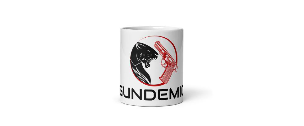 Gundemic White Glossy Coffee Mug